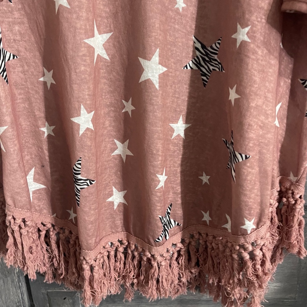M92 Umgee Pink Star Print Women's Top - Picture 4 of 8